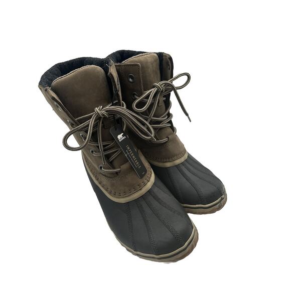 Sorel Slimpack Lace II Lined Waterproof boots Gray 11 23-04 - Picture 2 of 16